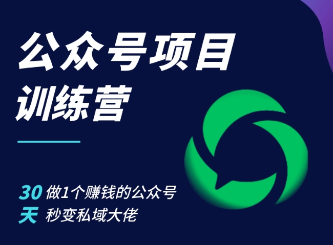 公众号项目训练营，30天做1个赚钱的公众号，秒变私域大佬云米网创-专注分享网络创业落地实操课程 – 全网首发_高质量项目输出云米网创
