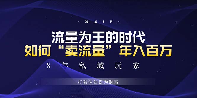 未来如何通过“卖流量”年入百万，跨越一切周期绝对蓝海项目云米网创-专注分享网络创业落地实操课程 – 全网首发_高质量项目输出云米网创