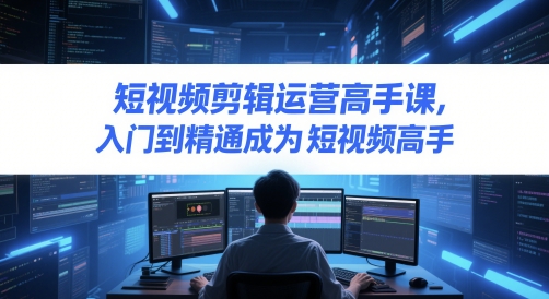 短视频剪辑运营高手课，入门到精通成为短视频高手云米网创-专注分享网络创业落地实操课程 – 全网首发_高质量项目输出云米网创