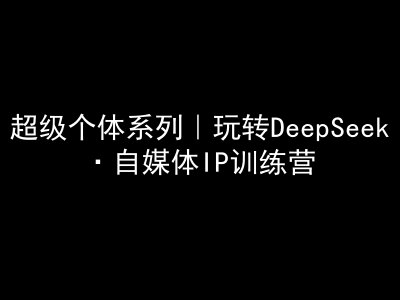 超级个体系列，玩转DeepSeek·自媒体IP训练营，deepseek教程云米网创-专注分享网络创业落地实操课程 – 全网首发_高质量项目输出云米网创